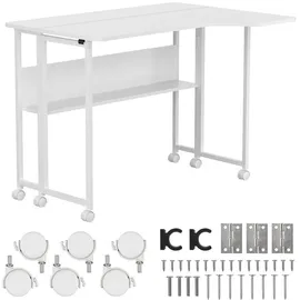 Maclean Brackets Schreibtisch Klappbar Weiß