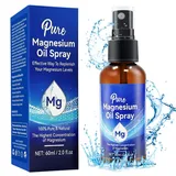 Magnesium Spray, Magnesium öL, MagnesiumöL Spray, magnesium oil, Magnesium Oil Spray for Feet, für die Erholung der Muskeln, Entspannung und Schlaf, 60ML