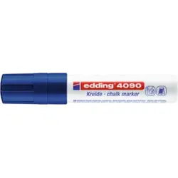 EDDING Windowmarker 4090 4-15mm blau 4090 3 Kreidemarker Keilspitze