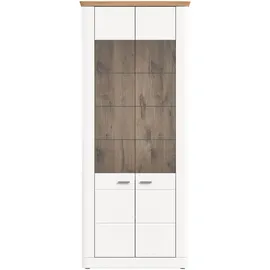 xonox.home Standvitrine  Accadia 85 x 37 x 205 cm Weiß