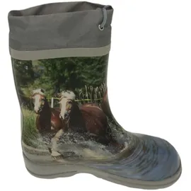 Beck Gummistiefel Pferde Mehrfarbig 28