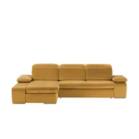 Switch Ecksofa aus Mikrofaser Avilla ¦ gelb ¦ Maße (cm): B: 285 H: 86 T: 187