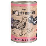 Wiejska zagroda 12x400g Wiejska Zagroda Cat Lamm mit Krill Katzenfutter nass