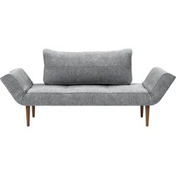 INNOVATION LIVING TM Schlafsofa »Zeal Designsofa mit verstellbaren Armlehnen«, im Scandinavian Design, Styletto Beine, inklusive Rückenkissen INNOVATION LIVING TM granite
