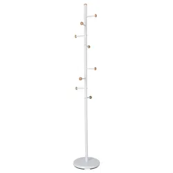 Wellhome - Metallgarderobe Lis mit 6 Haken und 2 Haken pro Stück 28,5x28,5x171 cm