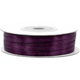 Satinband 3mm x 50m Rolle - FARBAUSWAHL in 3/6/12/18/25/38/50/75/100mm - farbecht & waschbar - Schleifenband für Hochzeit - Geschenkband zum Verpacken Dekorieren Basteln - Aubergine 290