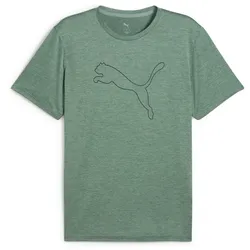 PUMA Tad Essential Heather Large Cat Trainingsshirt Herren 30 - green moon heather M