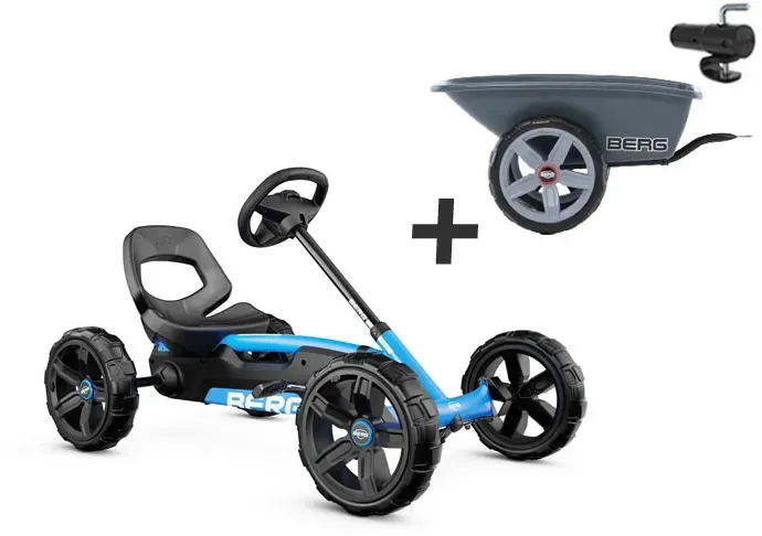 BERG Gokart M - Reppy Blue + Anhänger M