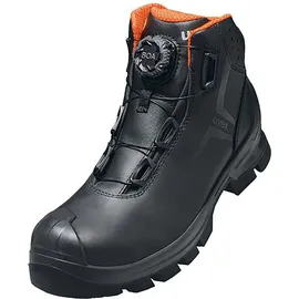 Uvex 2 MACSOLEÂ Stiefel S3 65321 schwarz, orange Weite 10 40 (S3, 40)