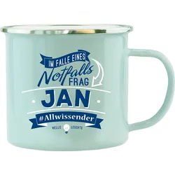 H&H Echter Kerl Emaille-Becher Jan