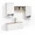 livinity® Wohnwand, Piave Weiß/Sonoma 5 Teile