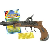 Hochwertige Pistole Revolver Gewehr inkl. 144 Schuss-Munition Polizei Cowboy für Kinder & Erwachsene Kostüm-Zubehör (Piraten Pistole Derringer)