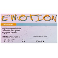 Efalock Professional Efalock Emotion Vinyl-Handschuhe Größe M, 1er Pack, (1x 100 Stück)
