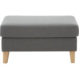 Atlantic Home Collection Hocker Mailo 88 x 45 x 69 cm Grau