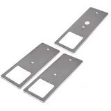 Kalb LED Unterbauleuchten mit Schalter Dimmbar Edelstahl Gebürstet Küchenleuchte 3er Set Warmweiß