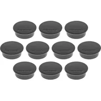 Magnetoplan Magnet Discofix Color, 10 Stück, Haftkraft ca. 2,2 kg, schwarz