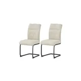 xonox.home Schwingstuhl creme 2er Set