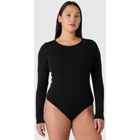 les lunes Langarmbody Schwarz XL