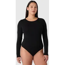 les lunes Langarmbody Schwarz XL