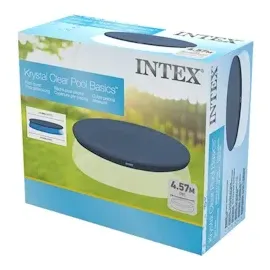 Intex Poolabdeckung blau Ø 457 cm