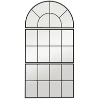Homcom Wandspiegel 76 x 53 cm Schwarz