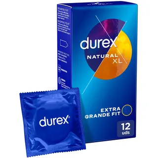 DUREX NATURAL XL UDS Kondome, Transparent, 12 stück