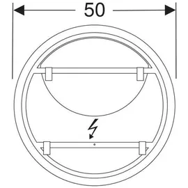 Geberit Option Round d= 50cm, direkte-/indirekte Beleuchtung