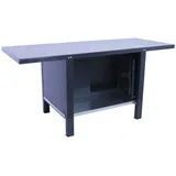 SimonRack Industriewerkbank mit Schrank, 1800x730 mm, Hohe strukturelle Steifigkeit, Tragfähigkeit 700 kg, Schwarz - BT-6 PRO