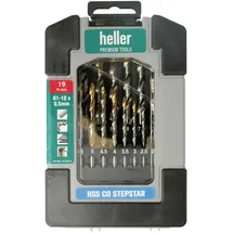 Heller Tools GmbH Metallbohrer-Set DIN 338 Stepstar Ø1-10 mm 19-tlg.