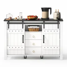 stilvora Buffetschrank 120 x 80 x 40 cm Weiß