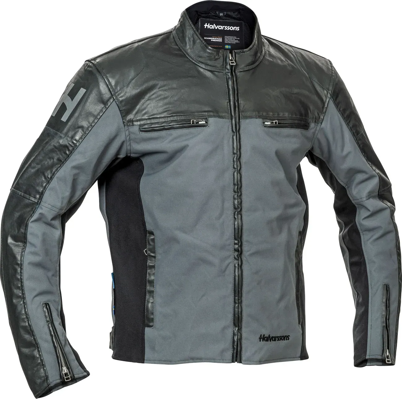 Halvarssons Holmen, Textiljacke wasserdicht - Schwarz/Grau - 50