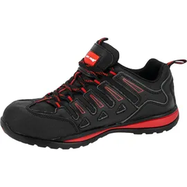 LAHTI PRO Leder/Oxford Schuhe Schwarz-Rot, Sb, "46", Ce, Lahti - Schwarz/Rot - 46
