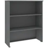 vidaXL Highboard-Oberteil HAMAR Dunkelgrau 85x35x100 cm Massivholz