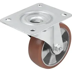 LENKROLLE OHNE FESTSTELLSYSTEM, D=200, B=50, POLYURETHAN, M.GERINGEM ROLLWIDERSTAND, KOMP:STAHL