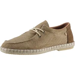 VERBENAS Mokassin »TRUMAN HOLE«, Espadrilles, Sommerschuh, Freizeitschuh mit schöner Ziernaht VERBENAS taupe 44