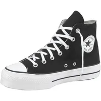 Converse Chuck Taylor All Star Canvas Platform High Schwarz 42