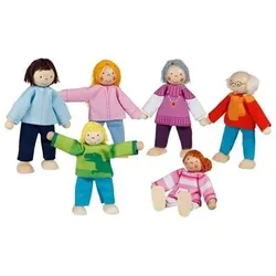 GOKI 51496 Biegepuppen Moderne Familie