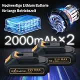 Mini Kettensäge mit Akku 4000mAh - 6 Zoll Mini Kettensäge Klein Akku Kettensäge mit Öler,Mit Zwei Stück Akku & Schnell Ladegerät Mini Kettensäge für Gartenholzbeschnitt