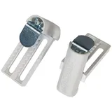 GARDINIA Universal-Klemmträger Metall Weiß 2-er Pack