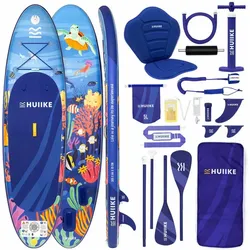 Stand Up Paddling Board Premium Zubehör, HUIIKE, Blau, große Stabilität blau 305 MM