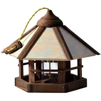 Dobar Design-Vogelhaus Camouflage mit Futter-Silo 35 cm x 35