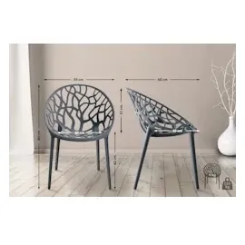 CLP Hope Stapelstuhl 59 x 60 x 80 cm anthrazit 4 St.