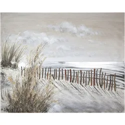 GILDE Leinwandbild »Gemälde Dünen-Zauber«, Landschaft-Strand, (1 St.), handbemalt GILDE Farbe Bild(er): bunt