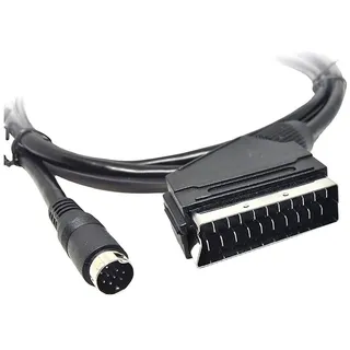 Xoro AV3 - Audio/Video Adapterkabel u.a. für XORO HRT 8772/8780 Modelle, SCART Adapter / Anschluss für den XORO Receiver, 1,5 Meter Länge, ACC400513, schwarz