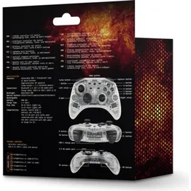 deltaco GAM-149-T Controller transparent Nintendo Switch / PC