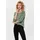 Only 3/4-Arm-Shirt ONLALBA 3/4 TOP JRS NOOS Grau/Grün XS