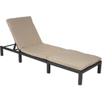 Mendler Poly-Rattan Sonnenliege HWC-A51, Relaxliege Gartenliege Liege - Basic