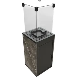 Kratki Terrassenheizer Patio Quarzsinter Naturali Grey automatische Steuerung 8,2kW - Grau