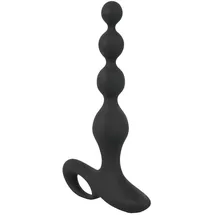 Black Velvets Analvibrator „Vibrating Anal Beads“ im Kugel-Design, 10 Vibrationsmodi, schwarz