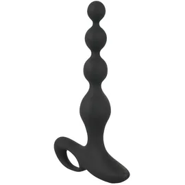 Black Velvets Analvibrator „Vibrating Anal Beads“ im Kugel-Design, 10 Vibrationsmodi, schwarz